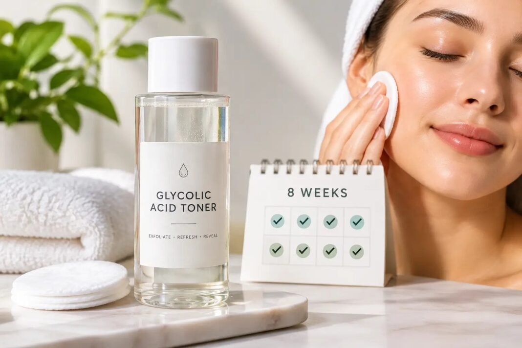 Glycolic Acid Toner for Beginners: A Simple 8-Week Plan