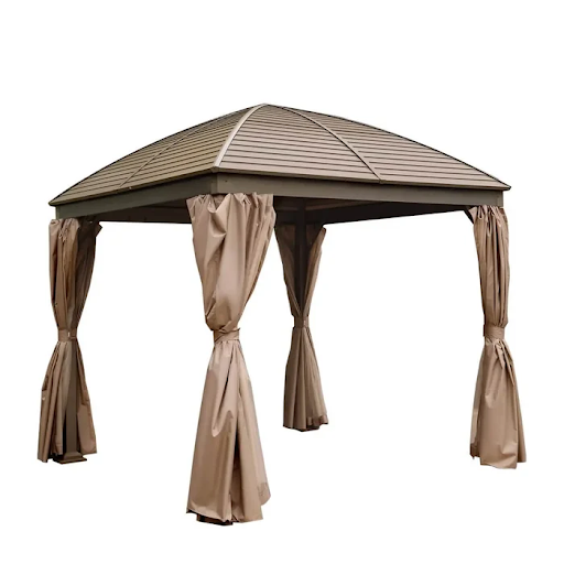 What a Curved Hardtop Changes About a Patio Gazebo in Winter